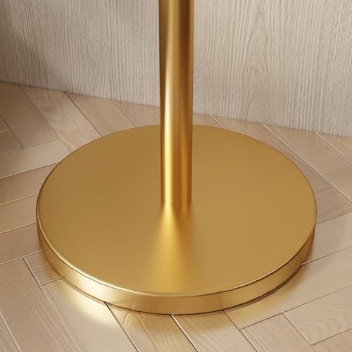 Coat Rack Freestanding Coat Tree with 8 Hooks Coat Hanger Stand,Gold | Heavy Duty Metal Coats Rack Stand for Jacket Hat Clothes Bag Stainless Steel Hall Tree Hat Racks for Entryway Bedroom Hallway - color: Gold with 8 Round Hooks