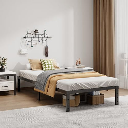 LUMUNANCE Metal Bed Frame Twin Size - 12 Inch Heavy-Duty Twin Platform Bed Frame No Box Spring Needed, Easy Assembly, Noise-Free, Sturdy Mattress Foundation, Underbed Storage Space - size: Twin, style: 12 Inch