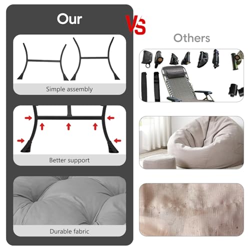 Lazy Chair with Folding Ottoman Modern Large Accent Chair,Contemporary Lounge Leisure Sofa Chair with Armrests Upholstered Sofa Armchair Reading Chair for Bedroom,Dorm&Office (Light Grey-f) - color: Light Grey