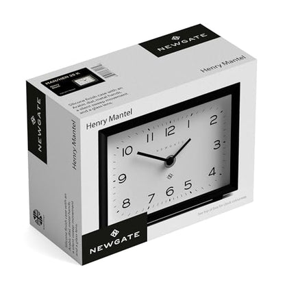 NEWGATE® Henry Desk Clock | Contemporary Rectangular Design | Posh Gray | Easy to Read nunbers | Modern Style for Desk, Table top, Shelf or Bedside - color: Posh Grey