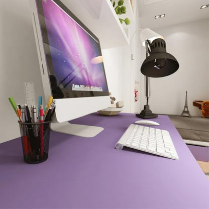 LaCheery Purple Wallpaper Lavender Wallpaper Stick and Peel Lilac Purple Contact Paper for Cabinets and Drawers Self Adhesive Textured Removable Bedroom Wall Paper Peel and Stick Modern Roll 15.8"x80" - color: Lilac Purple, size: 15.8" x 80"