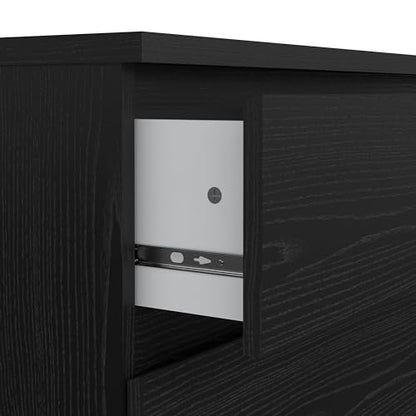 Tvilum Scottsdale 3 Drawer Chest in Black Woodgrain - color: Black Woodgrain