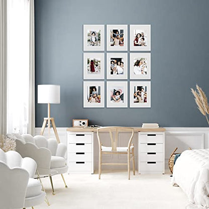 Sheffield Home 9 Piece Gallery Wall Frame Set, 11x14 Inch, White - color: White, size: 11x14 Inch