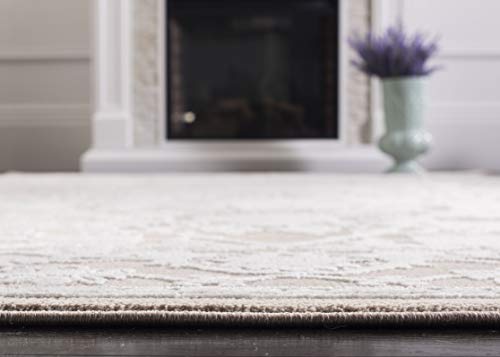 SAFAVIEH Reflection Collection Runner Rug - 2'3" x 6', Beige & Cream, Non-Shedding & Easy Cleaning, Ideal for Living Room, Bedroom (RFT665A) - color: Beige/Cream, size: 2'3" x 6' (Runner)