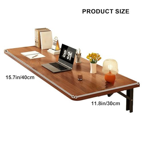 Fold Down Wall Mounted Desk for Office, Home, Kitchen - Floating Desk, Fold Down Table, Folding Wall Shelf - Space Saving Solution - color: White, size: 11.8x15.7in/30x40cm