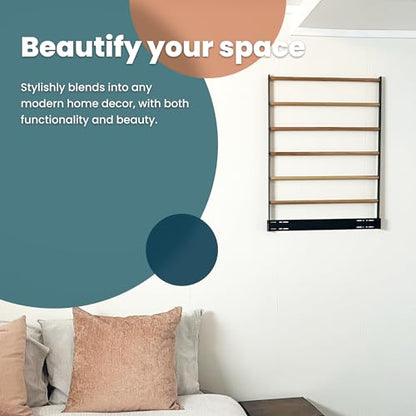 Wall Mounted Drying Rack – Foldable Laundry Drying Rack for Wall, Space Saving Clothes Drying Rack for Laundry Room, Bathroom or Small Spaces