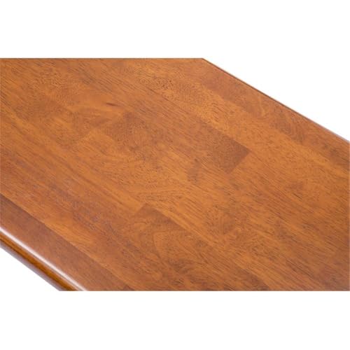 Boraam Shaker Backless Wood Bench - Cocoa Walnut - color: Cocoa Walnut