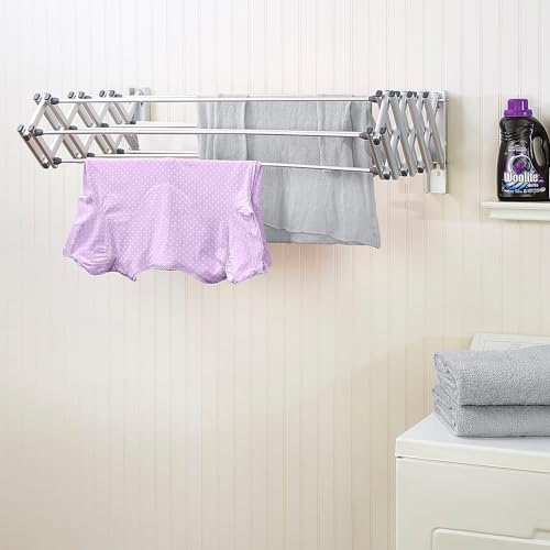 Laundry 360 Aluminum 36" Collapsible Wall Drying Rack