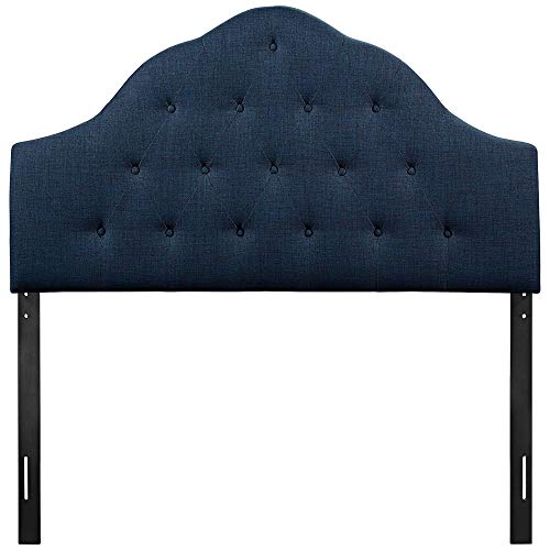 Modway Sovereign King Upholstered Fabric Headboard in Navy - color: Navy, size: King