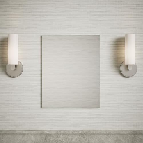 Kohler 55060-NA Embark Slim Medicine Cabinet Mirror, Adjustable Shelves, Bathroom Organizers and Storage, 16 in. W x 20 in. H - size: 16 in. x 20 in., style: Flat Edge