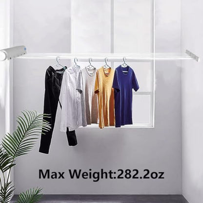 Joyzan Retractable Clothesline,Indoor Clothes Lines Adjustable 5 Line Dryer | Laundry Rope Wall Mounted Drying Hanging String Rack Portable Washing Wet Clothing Line Dry Outdoor Hotel Home Bathroom