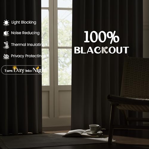 UHITECH 45 Inch Long Blackout Curtains Short for Small Window 2 Panels | Pinch Pleated, Sun Blocking, Thermal Insulated, Suitable for Kitchen/Living Room/Cafe/Basement, Soundproof, Room Darkening - color: #03 Ivory, size: 40"W x 45"L (Pack of 2)