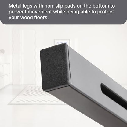 King Headboard Only - Upholstered Headboard for Bed, Easy Assembly, Velvet Covered Sponge, Place Between Bed & Wall, Adjustable Metal Legs with Non-Slip Pads, Grey - color: Gray, size: King
