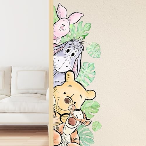 Winnie Wall Stickers for Kids, Winnie Character Wall Stickers, The Pooh Party Decorations, Winnie Removable Stickers for Baby Kids Nursery Children Room Bedroom Living Room Playroom Wall Decoration - style: Bear