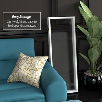 4 ft. Short Clear Plastic Partition White 4 Panel - color: White, size: 4 Panel