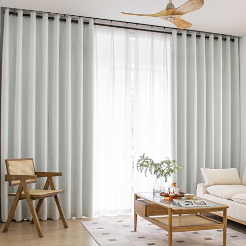 Windows Beige Blackout Curtains 45 inches Long 2 Panels Set Grommet Blackout Drapes Energy Saving Noise Reducing Thermal Insulated for Bedroom Living Room Nursery - color: Beige, size: 42"W x 45"L (Pack of 2)