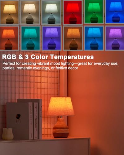 10" H Small Rechargeable Cordless Ceramic Table Lamp, Coastal | Remote Control RGB, Warm White Light, Timer, Dimmer, Battery Operated Lamp for Bedroom, Living Room, Kitchen, Linen Shade - size: Mini-10"H