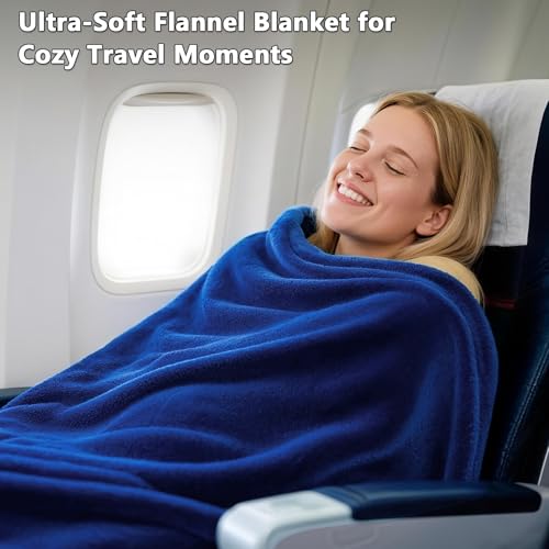 Lukeight Fleece Throw Blanket, Luxury Cozy Fuzzy Lightweight Soft Blankets for Sofa Couch Bed Car Travel and Camping (Navy, 50x60 Inches) - color: Solid Navy, size: 50 in x 60 in