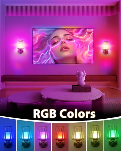 Adetu 10.4 Inch Crystal Wall Sconces Set of 2, Battery Operated Wall Sconce | 10000mAh Magnetic Bulbs and Remote, 5%-100% Dimmable, RGB Rechargeable Wall Lights for Bedroom Living Room Hallway Deco - color: Gold, size: 10.4 Inch