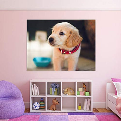 Customized Small Wall Mural with Your Pet Photos Removable Self-Adhesive Wallpaper for Living Room, Bedroom - 24x32 inches - color: Custom-pet, size: 24"x32"