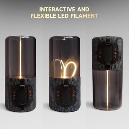 Bluetooth Speaker Lamp, Minimalist Table Lamp, Ambient Light | Wireless Bluetooth Speaker, TF-Card Input, Bluetooth 5.3, TWS Paring, for Bedroom Living Room, Dorm, Gift