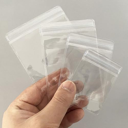 200Pcs Anti Tarnish Jewelry Bags Clear Pvc Jewelry Storage Pouches with Zipper Plastic Packing for Earrings (Anti Tarnish Jewelry Bags Set) - color: 200Pcs Anti Tarnish Jewelry Bags Set