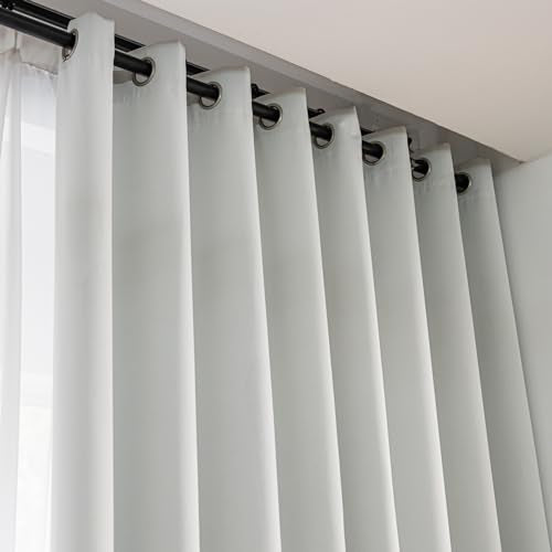Windows Beige Blackout Curtains 45 inches Long 2 Panels Set Grommet Blackout Drapes Energy Saving Noise Reducing Thermal Insulated for Bedroom Living Room Nursery - color: Beige, size: 42"W x 45"L (Pack of 2)
