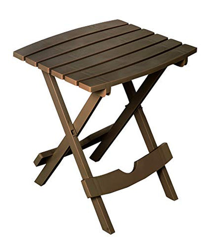 Adams Quik-Fold® Side Table - Earth Brown - color: Earth Brown