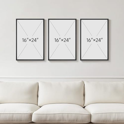 3D Textured Framed Brown and White Abstract Wall Art Set, 3 Piece 16x24 In | Solid wood frames, sculptural relief details, deep brown and ivory tones, ready to display in bedroom living room and dining - color: Brown White, size: 16"w X 24"h X 3pcs
