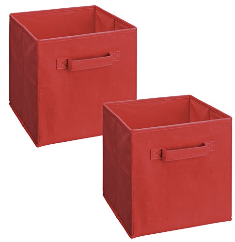 ClosetMaid 18656 Cubeicals Fabric Drawer, Red, 2-Pack - color: Red, size: 2-Pack, style: 2-Pack