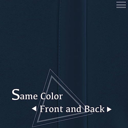 Turquoize Navy Blackout Window Drapes Room Darkening Themal Insulated Grommet/Eyelet Top Nursery/Living Room Curtains for Bedroom/Living Room Each Panel 42 in x 54 in (W x L) (Set of 2 Panels) - color: Navy, size: 42"W x 54"L (Pack of 2)