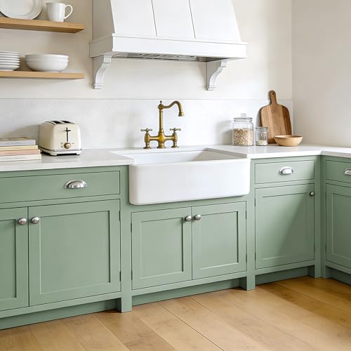 VEELIKE Thick Sage Green Peel and Stick Wallpaper Matte Green Contact Paper for Cabinets 15.7''x118'' Waterproof Self Adhesive Sage Wallpaper Removable Wall Covering for Bedroom Kitchen Bathroom Decor - color: Sage Green, size: 15.7" x 118"