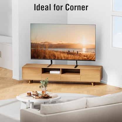 ELIVED Universal Table Top TV Stand for Most 27-55 Inch Flat/Curved TVs | TV Base Height Adjustable Legs Stand, Replacement TV Feet Holds up to 88lbs, Max VESA 800x400mm