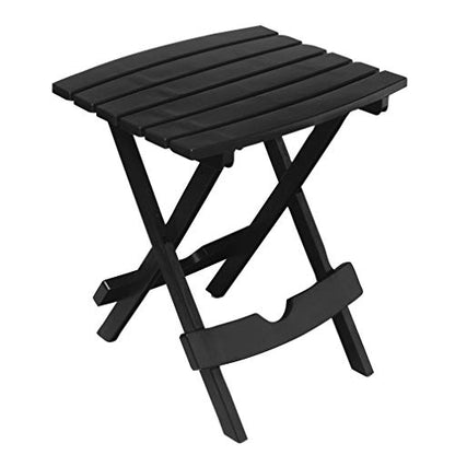 Adams Quik-Fold® Side Table - Black - color: Black