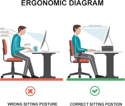 Egchi Acrylic Monitor Stand, 2 Tiers Computer Monitor Riser(20x8x5.5 Inch), Monitor Riser/Computer Stand for Home,Office,Business,PC Desk Stand for Keyboard Storage& Multi-Media Laptop Printer Screen | Computer Stand for Home,Office,Business,PC Desk Stand