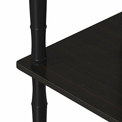 FURINNO Turn-N-Tube Rack, Classic, Espresso/Black - color: Espresso/Black, size: 5-Tier Classic Tube