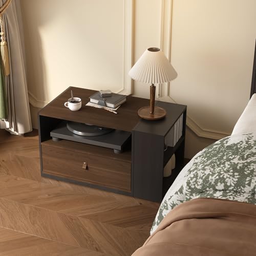 FLEXISPOT H7 CAB Mobile File Cabinet with Storage Drawers, Under Desk | File cabinet with storage drawers for office organization. Under desk cabinet for standing desk setup and home office，Walnut - color: Walnut