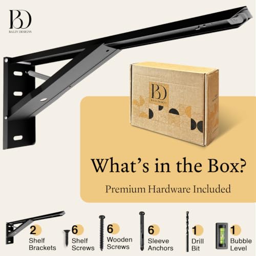 Folding Shelf Brackets 20 Inch Heavy Duty, Set of 2, 500 lbs, Collapsible Bracket with Locking Hinge for Fold Down Table, Wall Mounted Desk, Workbench, Laundry Room – Space Saving