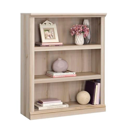 Sauder Miscellaneous Storage 3-Shelf Display Bookcase, Pacific Maple Finish - color: Pacific Maple