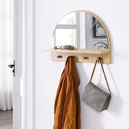 Modway EEI-6350-OAK Moonbeam Arched Mirror, Oak - color: Oak