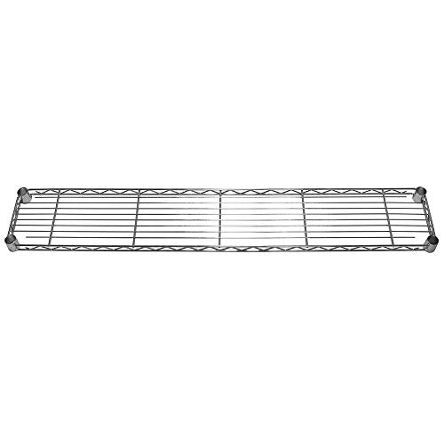 Shelving Inc. 8" d x 48" w Chrome Wire Shelving with 1 Tier Shelf | Weight Capacity 800lbs Per Shelf, Durable Kitchen and Garage Storage Shelves, Adjustable Shelf Organizer Storage Rack - size: 8" d x 48" w x 6" h