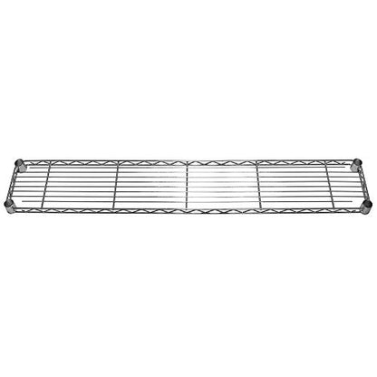 Shelving Inc. 8" d x 48" w Chrome Wire Shelving with 1 Tier Shelf | Weight Capacity 800lbs Per Shelf, Durable Kitchen and Garage Storage Shelves, Adjustable Shelf Organizer Storage Rack - size: 8" d x 48" w x 6" h