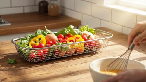2Pack Stainless Steel Mesh Tumbler Cup Lid Organizer, Mason Jar Lid Holder | Rectangular, Cabinet Storage Basket, For Silverware Chopsticks Straws Utensils - style: SilverModern-2pack
