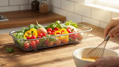 2Pack Stainless Steel Mesh Tumbler Cup Lid Organizer, Mason Jar Lid Holder | Rectangular, Cabinet Storage Basket, For Silverware Chopsticks Straws Utensils - style: SilverModern-2pack