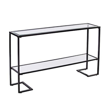 SEI Furniture Horten Glam Narrow Console Table, Black (AMZ9562MC)