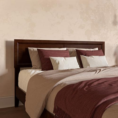 AFI, Sophia Adjustable Modern Queen Wood Headboard, Walnut - color: Walnut, size: Queen (U.S. Standard)