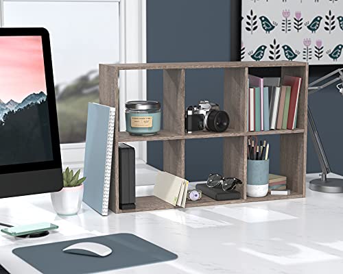 ClosetMaid Mini 6-Cube Desktop or Wall Mount Organizer, Weathered Teak - color: Weathered Teak