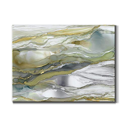 Renditions Gallery Canvas Wall Art Paintings & Prints Grey Brown Glass Marble Rustic Abstract Modern Wall Hanging Decorations Artwork for Bedroom Dining Room Office Kitchen - 8"x12" LT10 - color: Marbled Glass (1), size: 12"L x 8"W