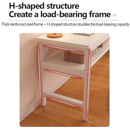 Game Table Study Table Computer Table Work Table Computer Table Desk Home Bedroom Simple Long Table Wall Side Work Table 140 * 40 * 74cm Double/2
