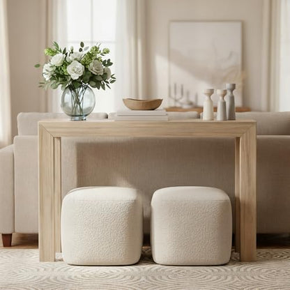Plank+Beam Modern Console Table, 46 Inch, Blonde | Non-Toxic Finishes, Versatile Design, Modern Design, Easy Assembly, Modern Style, Quick Setup, Solid Wood - color: Blonde, size: 46 Inch